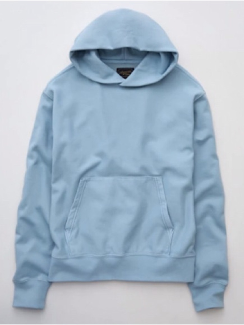 Men's Light Blue Pullover Heavy Weight Hoodie Sweatshirt